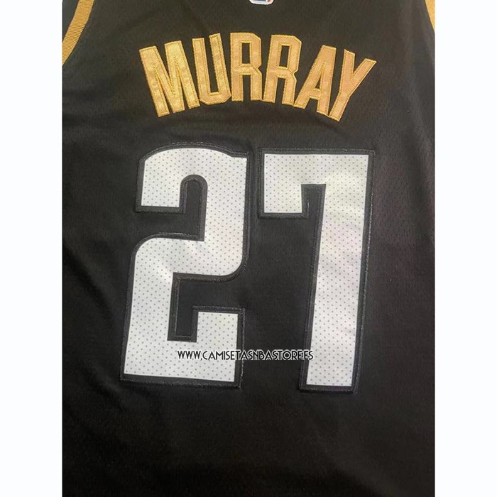 Jamal Murray NO 27 Camiseta Denver Nuggets Ciudad 2023 NBA Finals Negro